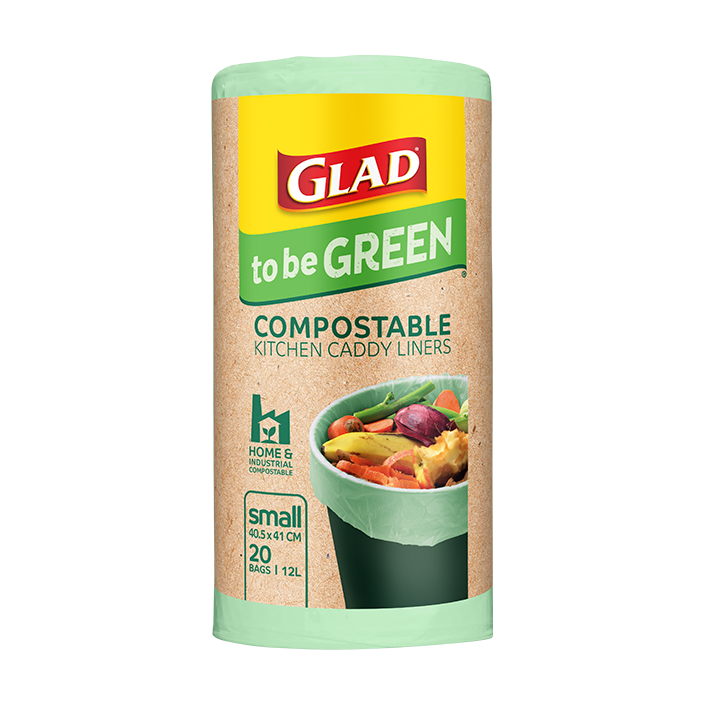 Glad to be Green® Compostable Kitchen Caddy Liners Small 20pk Glad