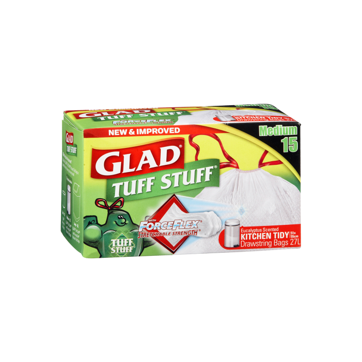 Glad® Tuff Stuff® Kitchen Tidy Bags Medium 15pk