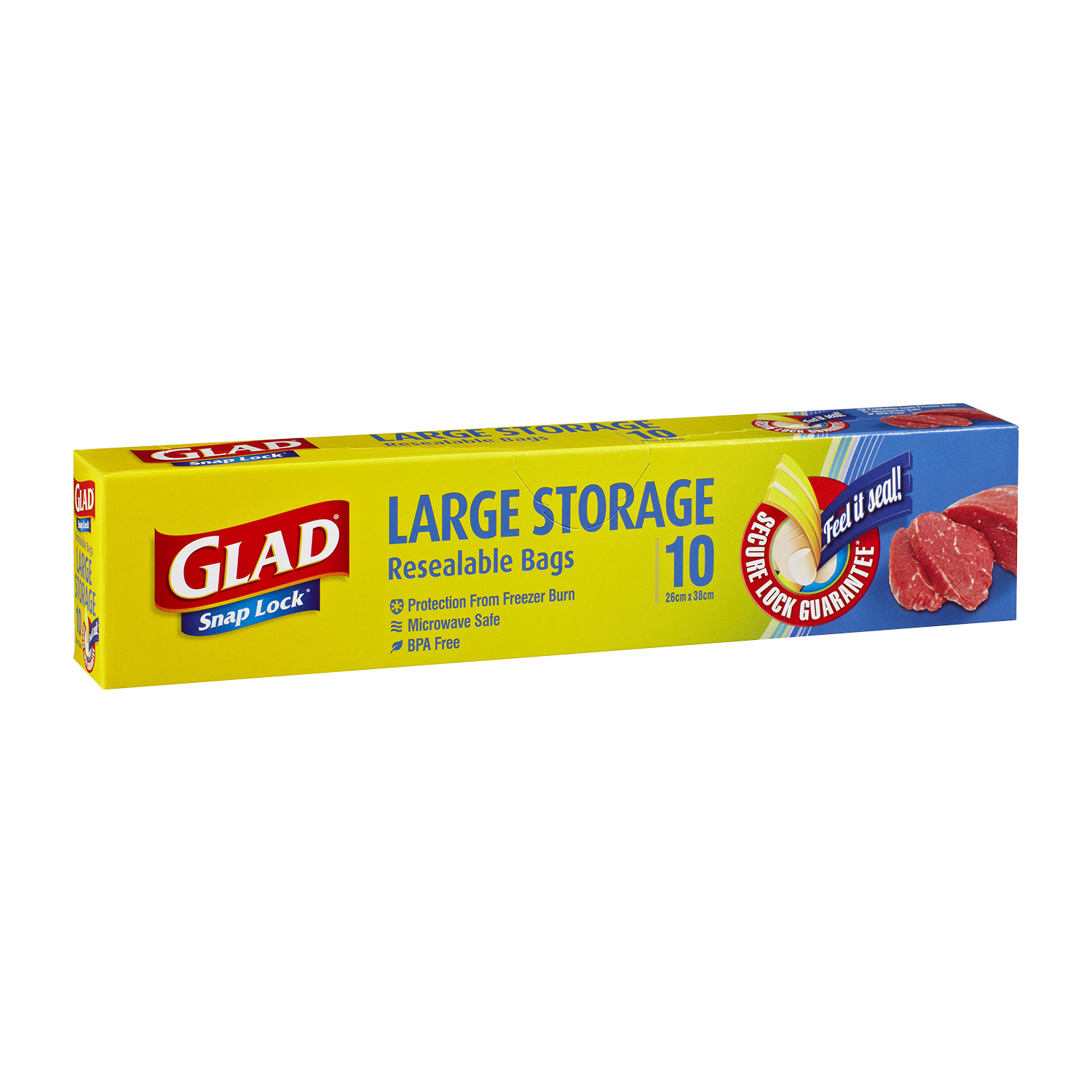 Glad® Snap Lock® Reseal Bags – Storage Large 10pk, Glad Australia