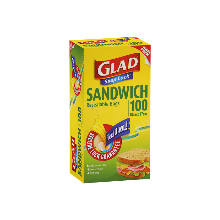 Glad® Snap Lock® Reseal Bags – Storage Large 10pk, Glad Australia