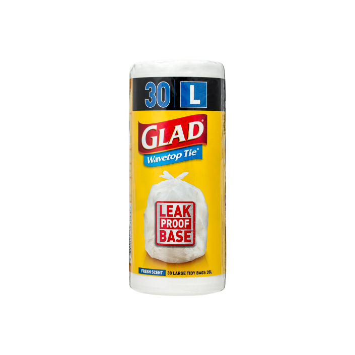 Glad® Wavetop Tie® Bags Large 30pk