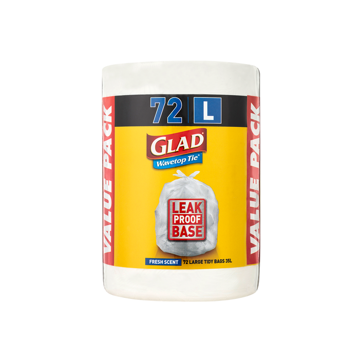 Glad® Wavetop Tie® Bags Large 72pk