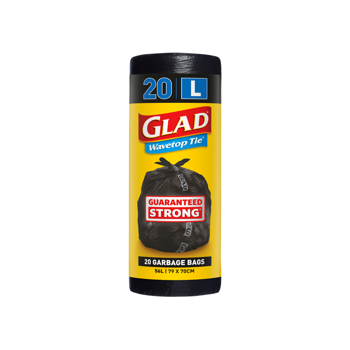 Glad® Wavetop Tie® Garbage Bags 20pk