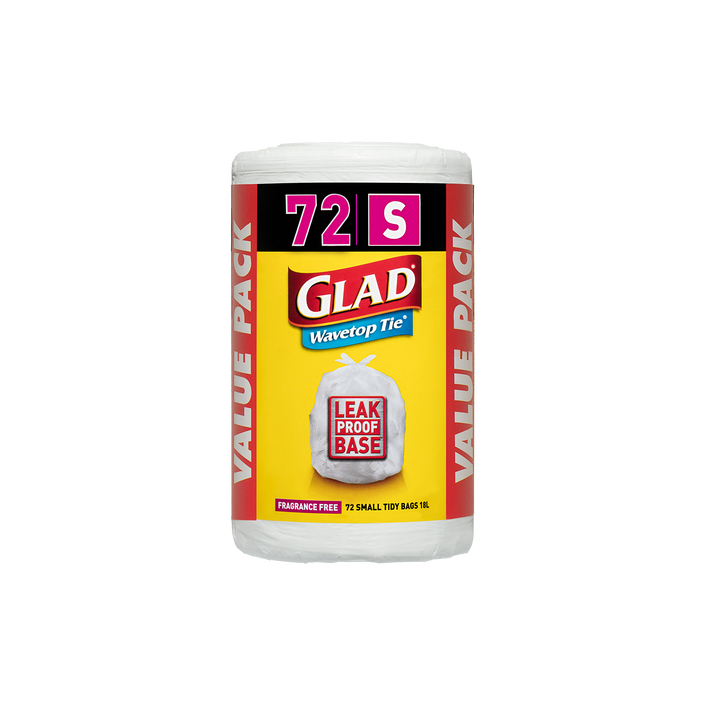 Glad® Wavetop Tie® Bags Small 72pk