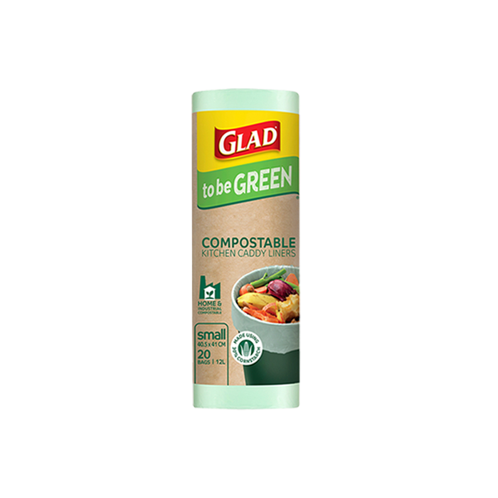 Glad to be Green® Compostable Kitchen Caddy Liners Small 20pk