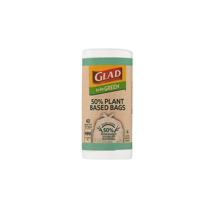 Glad to be Green® Plant Based Kitchen Tidy Bags Mini 40pk