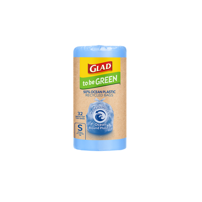 Glad to be Green® 50% Ocean Bound Plastic Recycled Bags Small 32pk