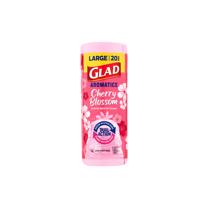 GLAD Aromatics® Kitchen Tidy Bags – Large Cherry Blossom