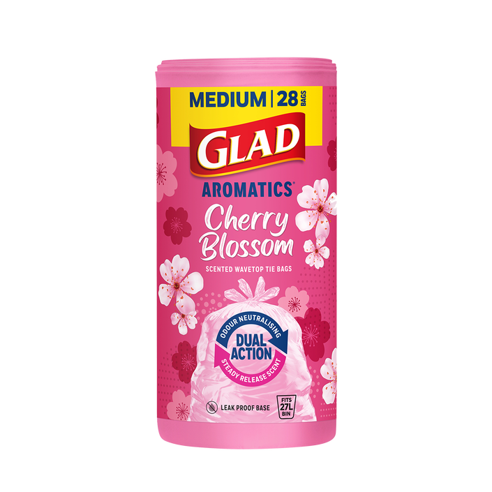 GLAD Aromatics® Kitchen Tidy Bags – Medium Cherry Blossom
